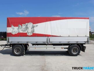 Fliegl ZPS 180 Brücke mit Blache Anhänger